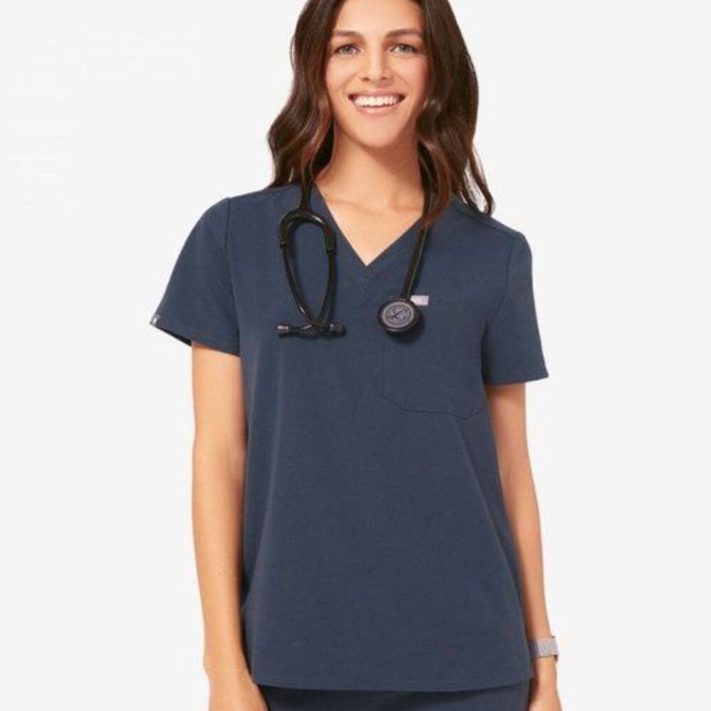Figs Catarina Scrub Top - Dark Harbor